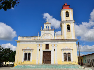Typical colonial Cuban architecture in Sancti Spiritus