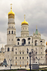 Fototapeta na wymiar Moscow Kremlin. Ivan Great bell tower. Color photo
