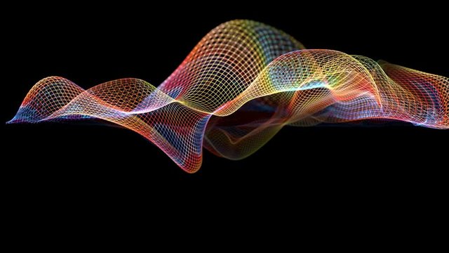 Abstract wave structure scientific background