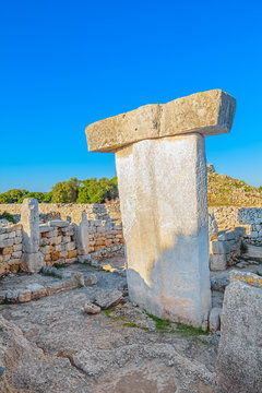 Taula de Torralba den Salord ancient megalithic stone table