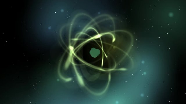 Atom in space. Wave properties of matter