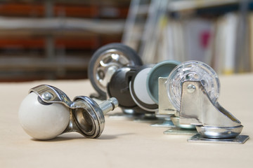 Wheel for sofa and tables. Roller for furniture.