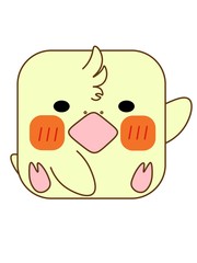 手を挙げるインコ