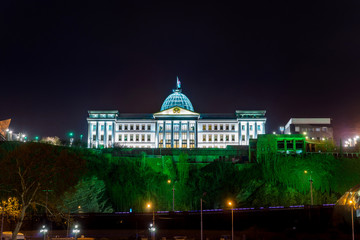 Fototapeta na wymiar TBILISI, GEORGIA The Presidential Administration of Georgia is the executive body of administration of President of Georgia. The construction commenced in 2004.