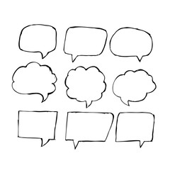 Obraz premium Speech Bubble hand drawn