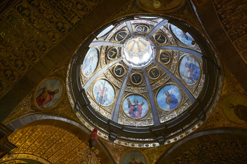 Kuppel der Basilika des Klosters Lluc,Serra de Tramuntana,Mallorca,Spanien