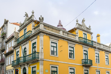 Obraz premium Street view of old town Porto, Portugal, Europe