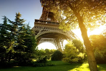 Foto auf Acrylglas Paris Park in der Nähe des Eiffelturms