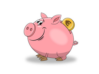 Sparschwein / Vektor / Geld / Münze / 