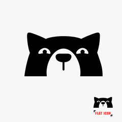 Dog head icon