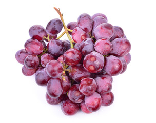 red grape  isolated on white background.