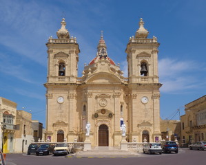 Fototapeta na wymiar Basilika von Xaghra / Gouo / Malta