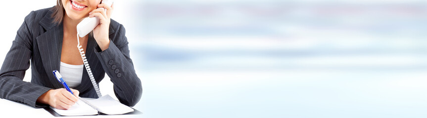 Agent woman in office