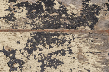 old wooden board with black spots