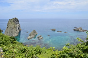 夏の積丹の海