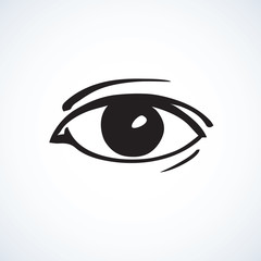 Eye. Vector drawing