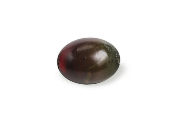 Thousand years duck egg with partial peeled egg-shell