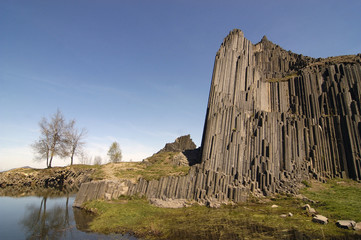 Panska Skala, geological formation, stone organ, Kamenicky Senov, Czech Republic