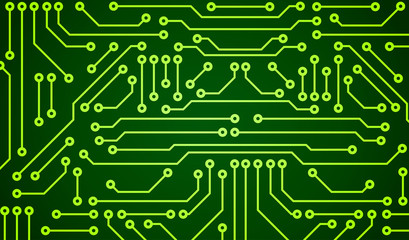 printed circuit concept background