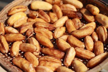Close up of sun-dried banana