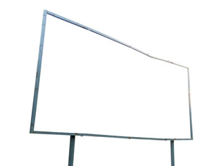 Obraz premium old iron frame on white background isolate with clipping path 