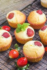 strawberries muffin