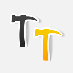 realistic design element: hammer