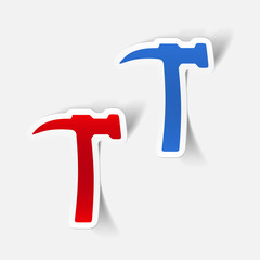 realistic design element: hammer