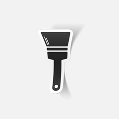 realistic design element: paint brush