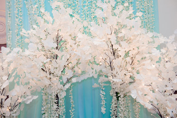 Details of a wedding banquet