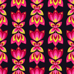 Seamless floral background. Vector illustration.
