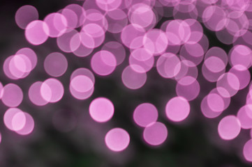 Bokeh light on black background