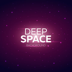 Space background with stras. Starry sky. Vector illustration.