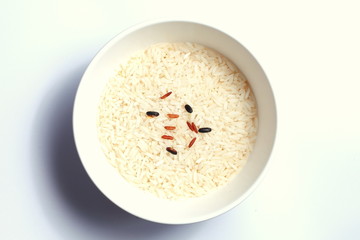 Kao Hom Mali or Thai jasmine rice represent Thai’s cuisine real Thai traditional good quality of rice.