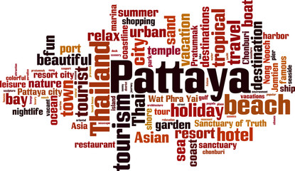Pattaya word cloud