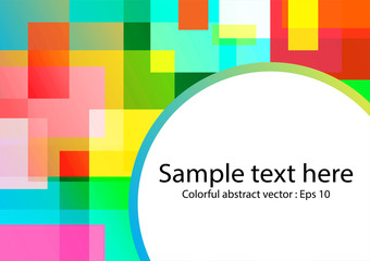 Abstract Colorful Square Overlap.