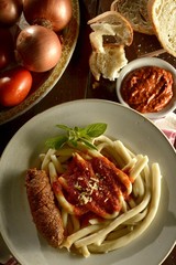 Fusilli com Braciola (meatroll)