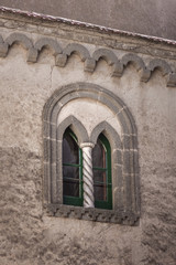 Gothic window in villa cimbrone