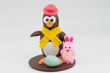 pingouin et son lapin