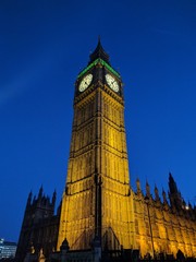 Fototapeta na wymiar Big Ben Clock Tower, London