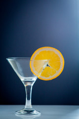 Orange juice and slices of orange fruit