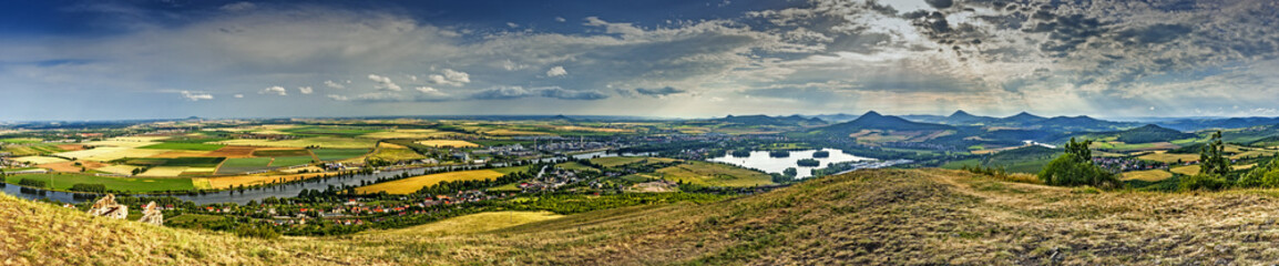 Panoramic view of mountain Radobyl
