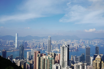 Hong Kong landmark view