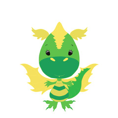 Little cute green dragon