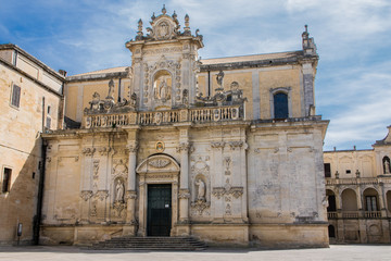 Fototapeta premium Kirche Gebäude in Lecce, in Apulien, Italien