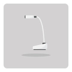 Vector of flat icon, Desktop microphone for computer on isolated background