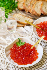 Salted salmon roe red caviar