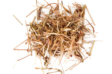 Dried stems and leaves of lemongrass