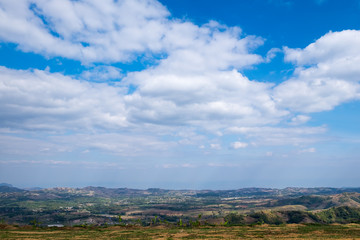 mountain and blue sky