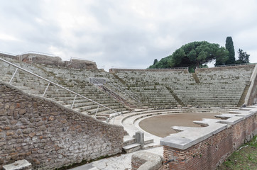 Ostia-Antica ancient amphitheater 